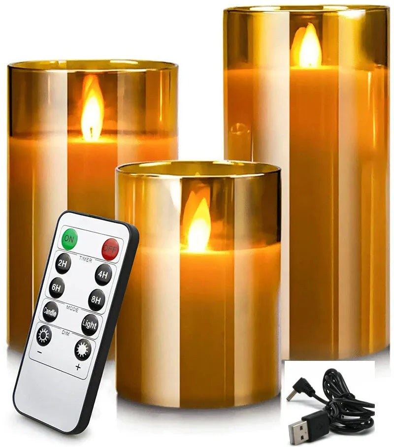 FlickerEase Rechargeable LED Candles
